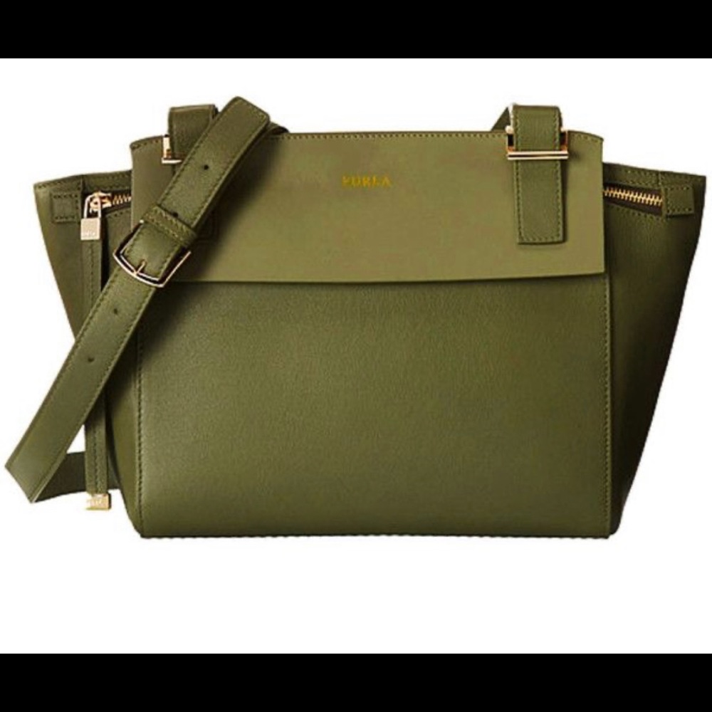 Furla Dolce green handbag NWOT